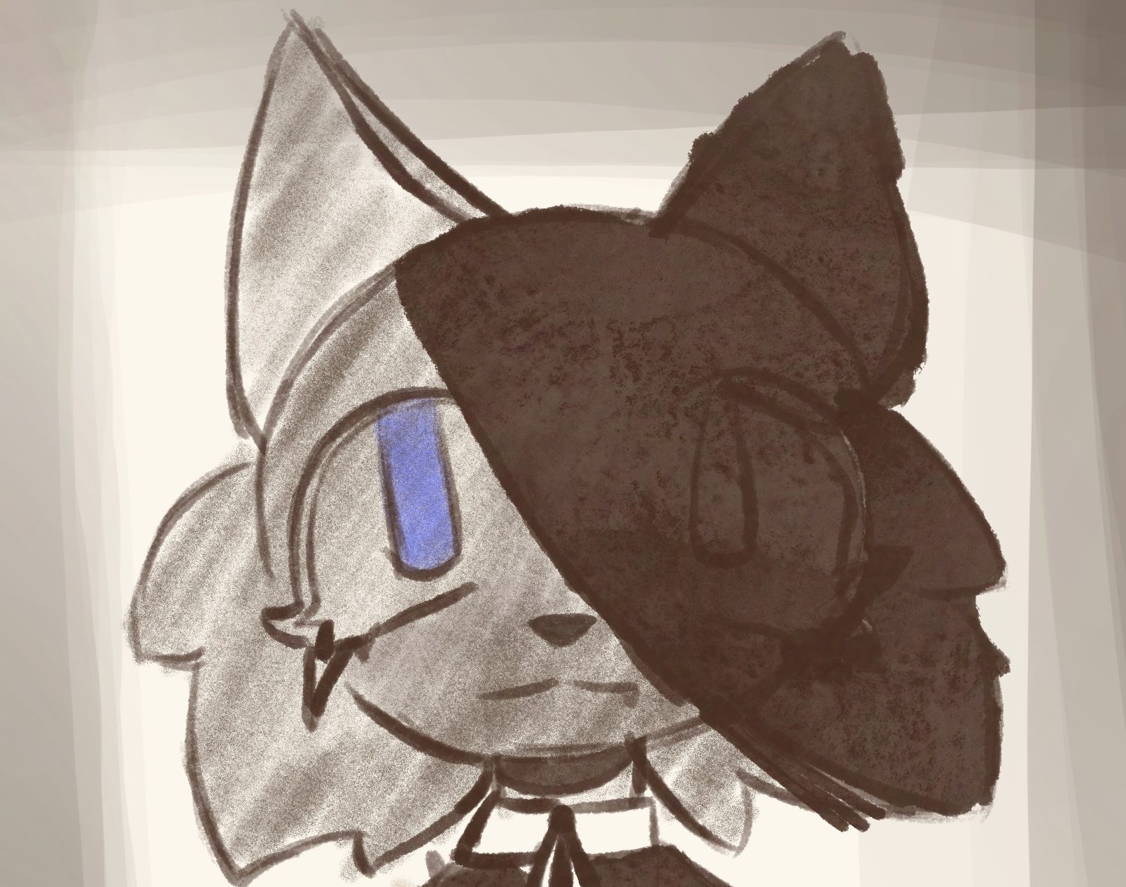 Cartoon character avatar with pointed ears