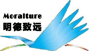 Moralture logo with blue crane